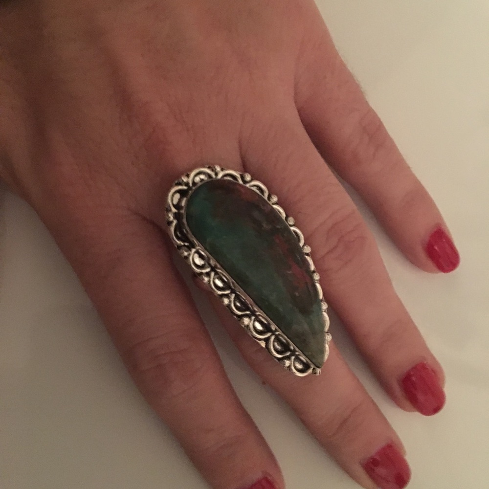 REAL CUPRITE STERLING SILVER RING - Picture 6 of 8